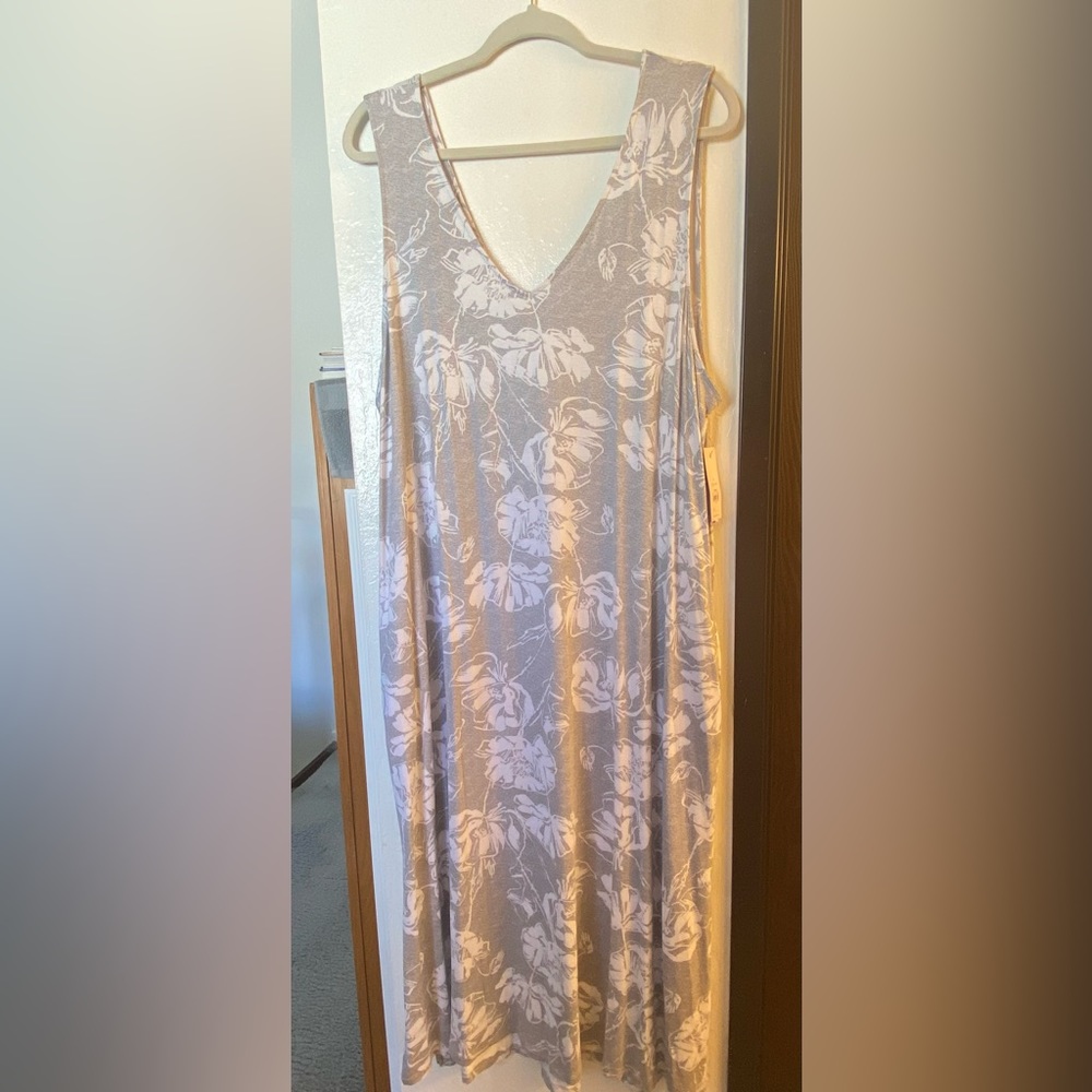 Joyspun Women's Sleeveless Midi Sleep Chemise
